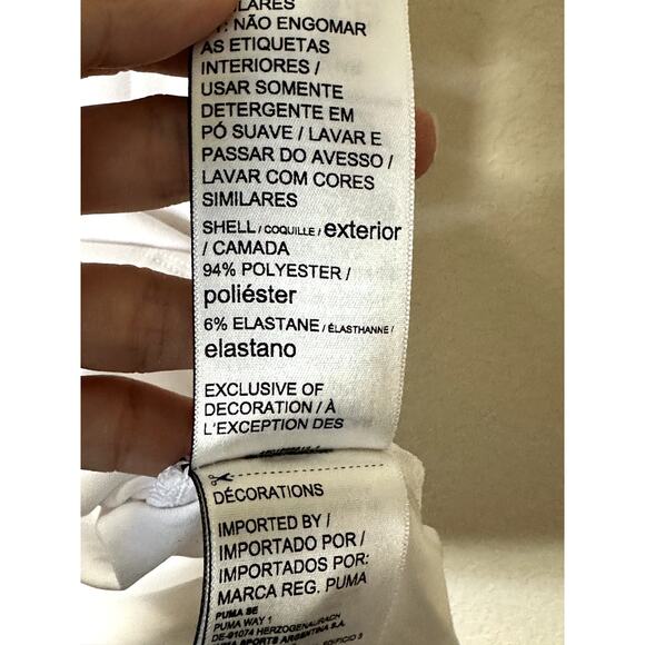 PUMA Volition V-Neck Tank Men’s XL White Blue Collar Red Accents - Picture 7 of 11